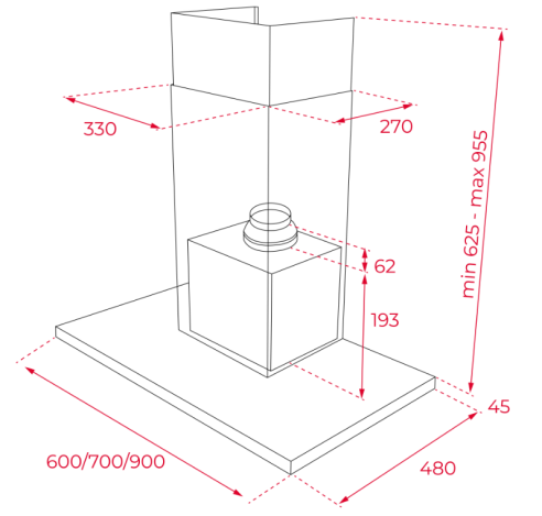 TEKA CAMPANA DECORATIVA DSH 786