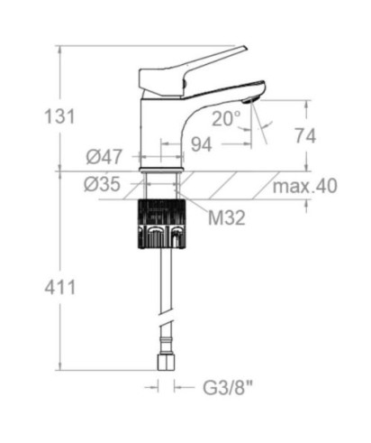 CUALIX - MONOMANDO DE LAVABO