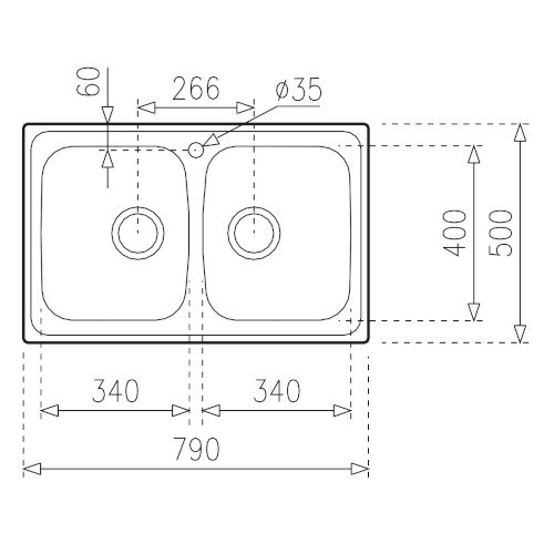 TEKA FREG. UNIVERSE 80 T-XP 2C ORIF.NOX